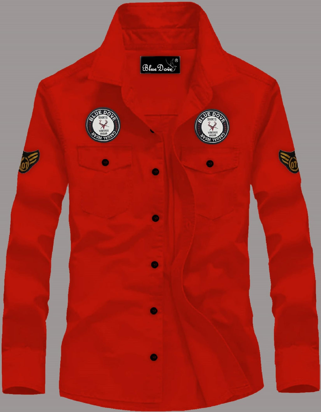 Kadiyu Double Pocket MenS Casual Shirt - Regular Fit, Solid Spread Collar, Versatile Everyday Wear, Comfortable And Stylish Desi