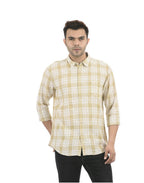 Pepe Jeans MenS Checkered Slim Fit Casual Shirt (Pm306560_Beige S)