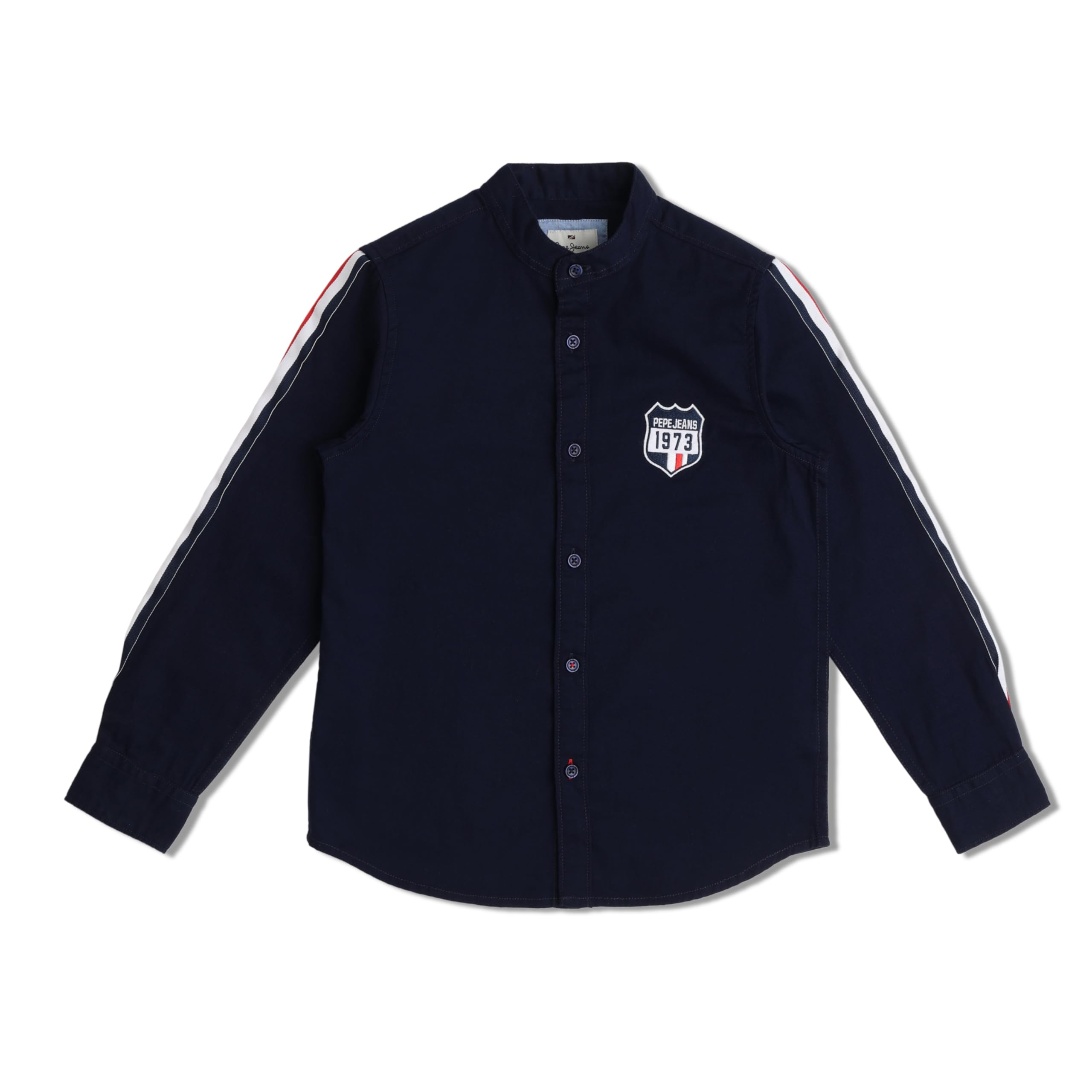 Pepe Jeans BoyS Solid Regular Fit Shirt (Pb302366_Navy 4)