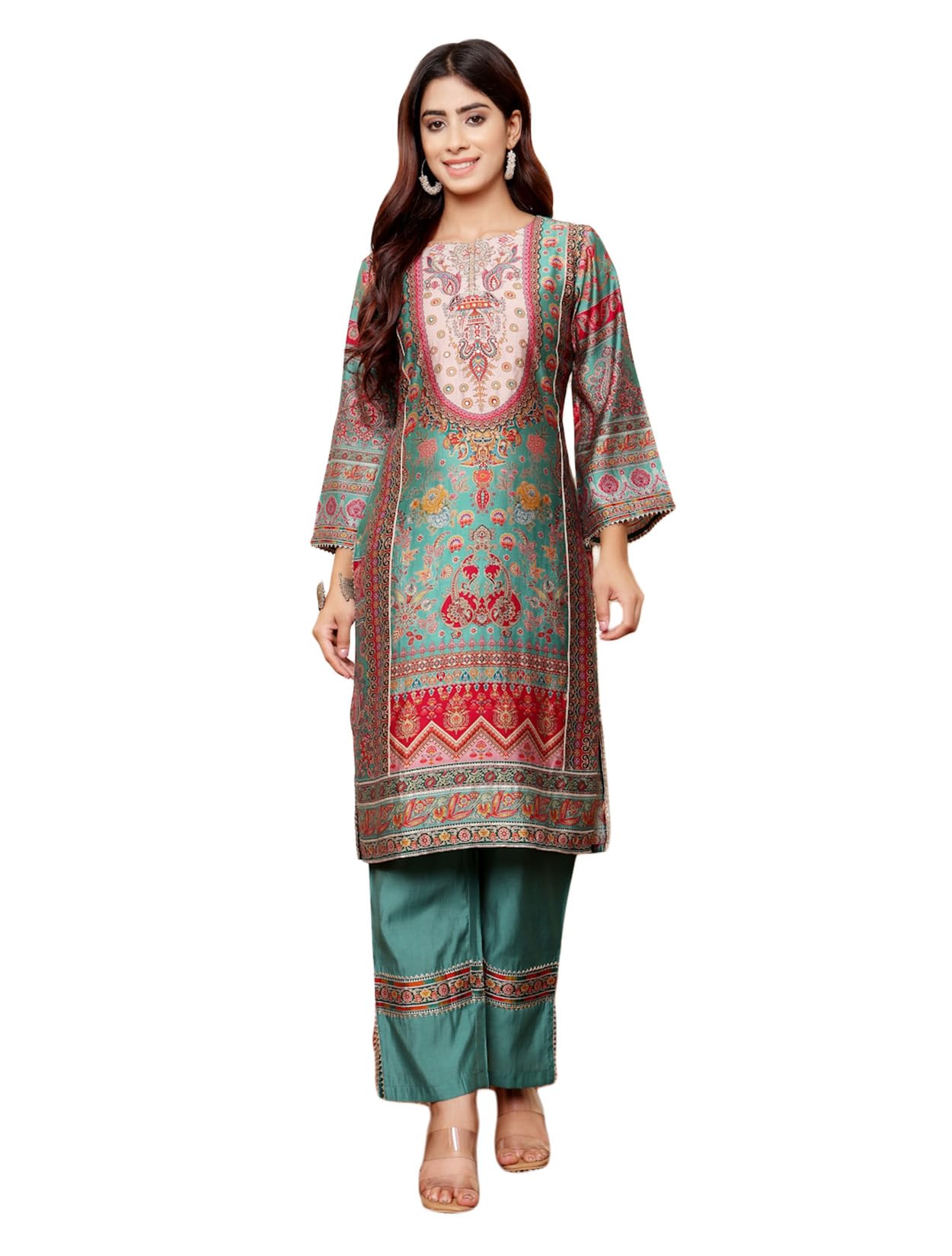 Varanga WomenS Chanderi Regular Fashion Vest (Vset21320_Blue