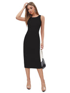 Toochki Dress For Women |Black Midi Dress For Women | Dresses For Women Dress | One Piece Dress For Women | Bodycon Dresses For 