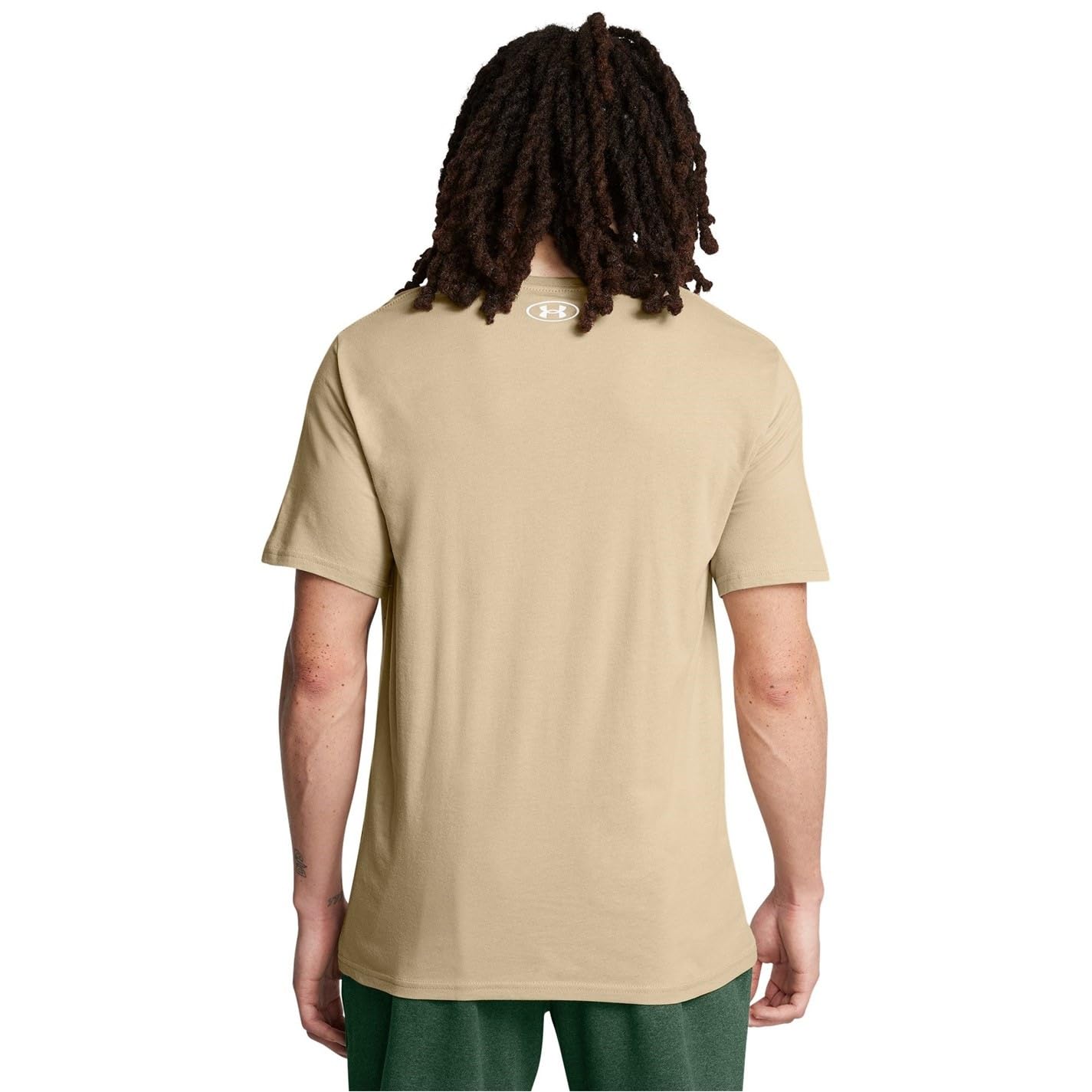 Under Armour Men's Sportstyle Left Chest Short-Sleeve T-Shirt , (300) City Khaki / / White , Small