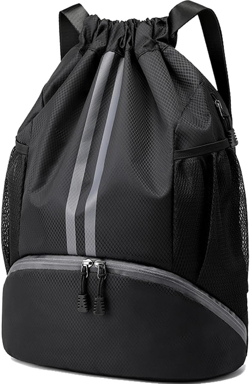 Sports Drawstring Bag Backpack For Men Women  Basketball Bag Gym Backpack Dedicated Shoe Compartment | Waterproof Large Space G 22