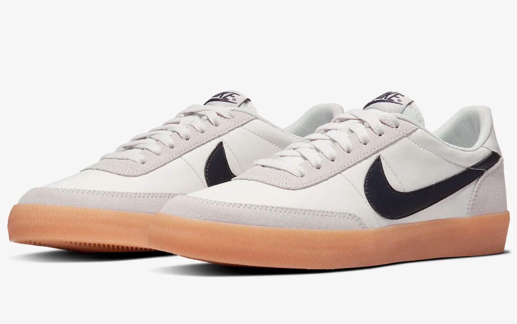 Nike Men's Killshot 2 Leather Sneakers, Sail/Oil Grey/Gum Yellow, 11.5 Medium US