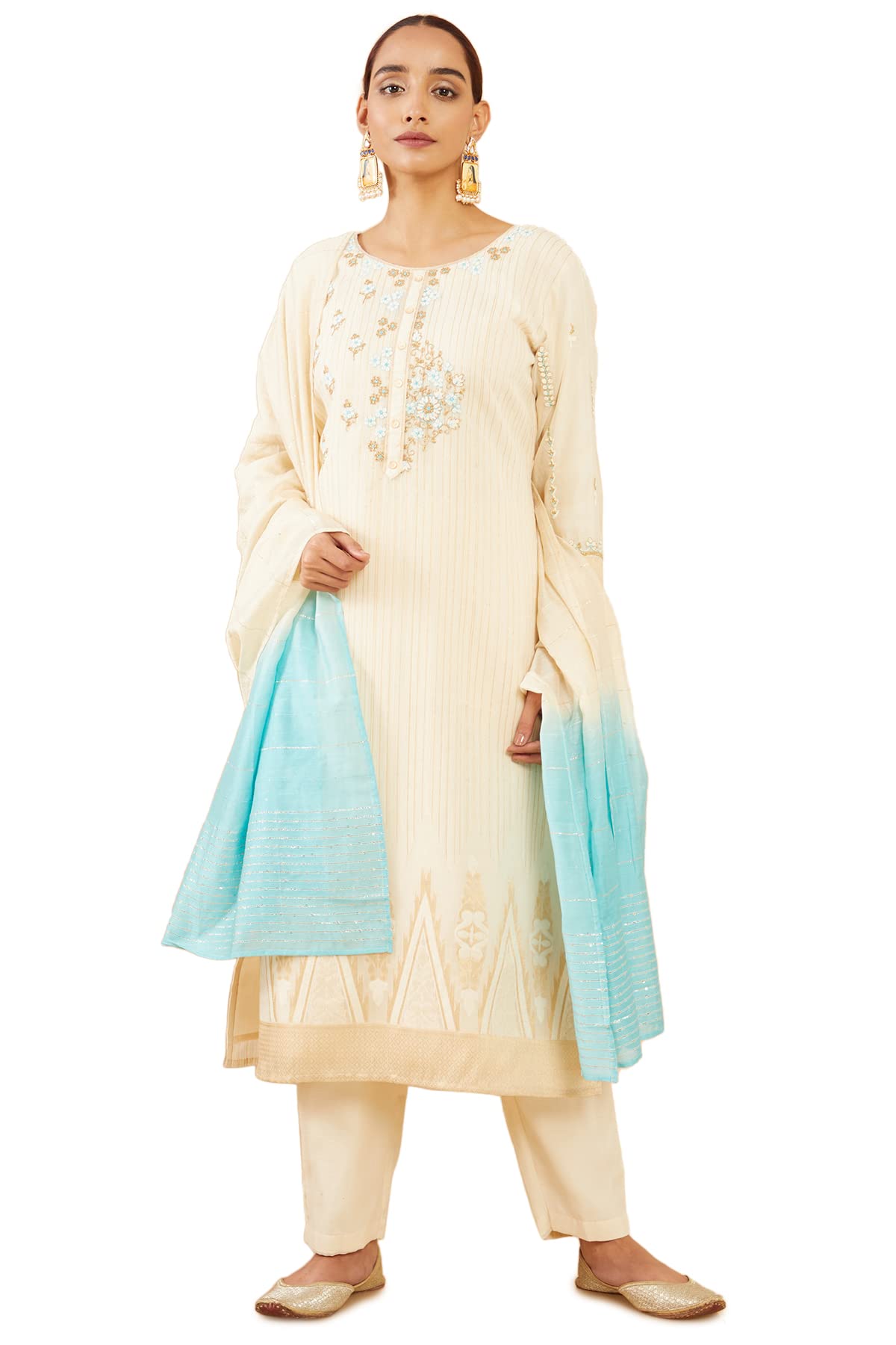 Soch Women Silk Blend Suit Set