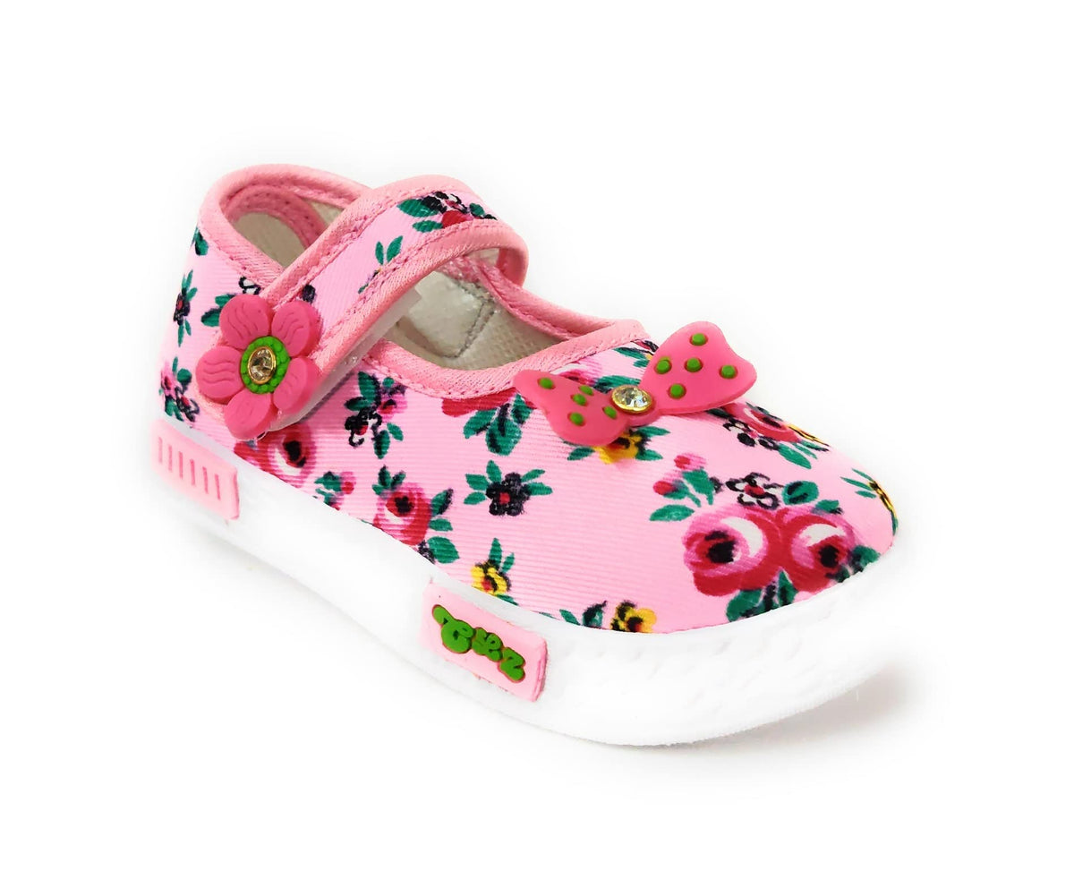 Coolz Girls Baby Fashion And Casual Ballet Flat Ballerina, Light Pink  22.5 Years 2-2.5