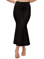 Elliti Black Color Lycra Blended Saree Shapewear Petticoat For Women | Shapers For Women'S Sarees | Full Elastic | Full Leg Cove