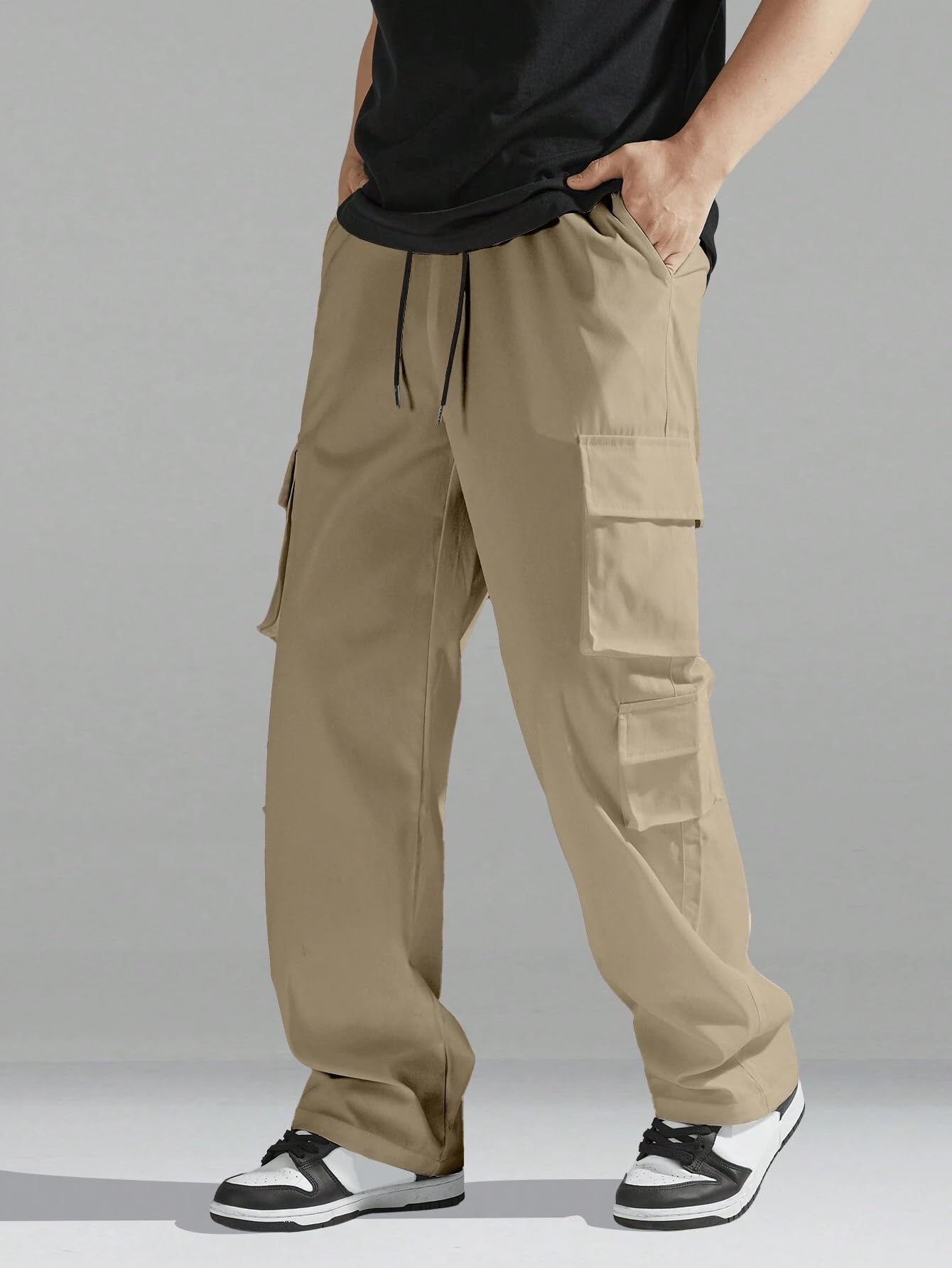 Indoprimo Men Cargo || Men Cargo Pants || Men Cargo Pants Cotton || Cargos For Men || Men Cargo Trouser (In, Alpha, Xl, Regular,