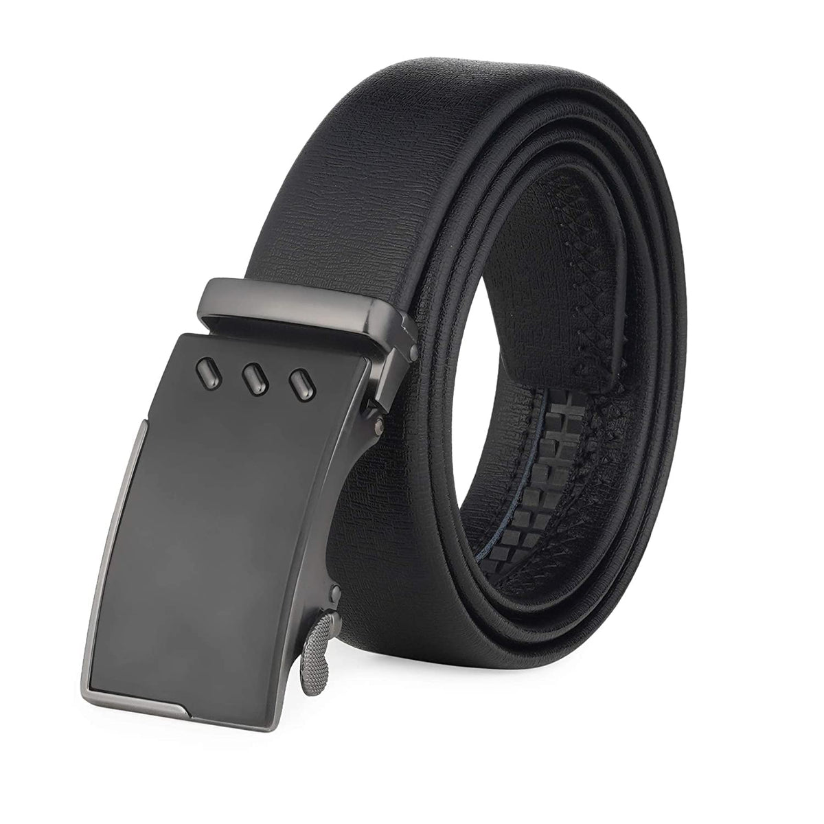 Zacharias MenS Faux Leather Belt With Autolock Buckle Tai21 (Black, 5Xl) (Pack Of 1) 5