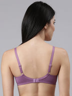 Enamor Womens Cotton Wire Free Casual Full-Coverage Bra (A042_Chinese Violet
