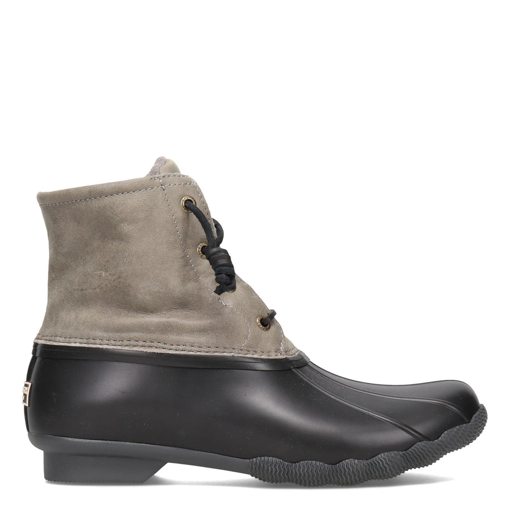 Sperry Women's Saltwater Boots, Black/Grey, 9