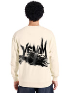Bewakoof Mens Graphic Print Oversized Fit Full Sleeve Round Neck Polycotton Sweatshirt_648855_Beige_XL