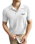 Noble Monk MenS Solid Regular Fit Polo Shirt (T852_Nm_White