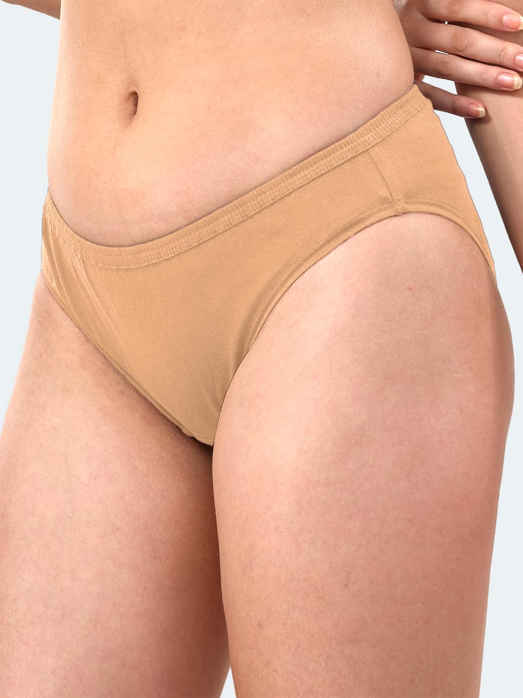 Lyra Pack Of 4 Plain Bikni Panties Multicolour