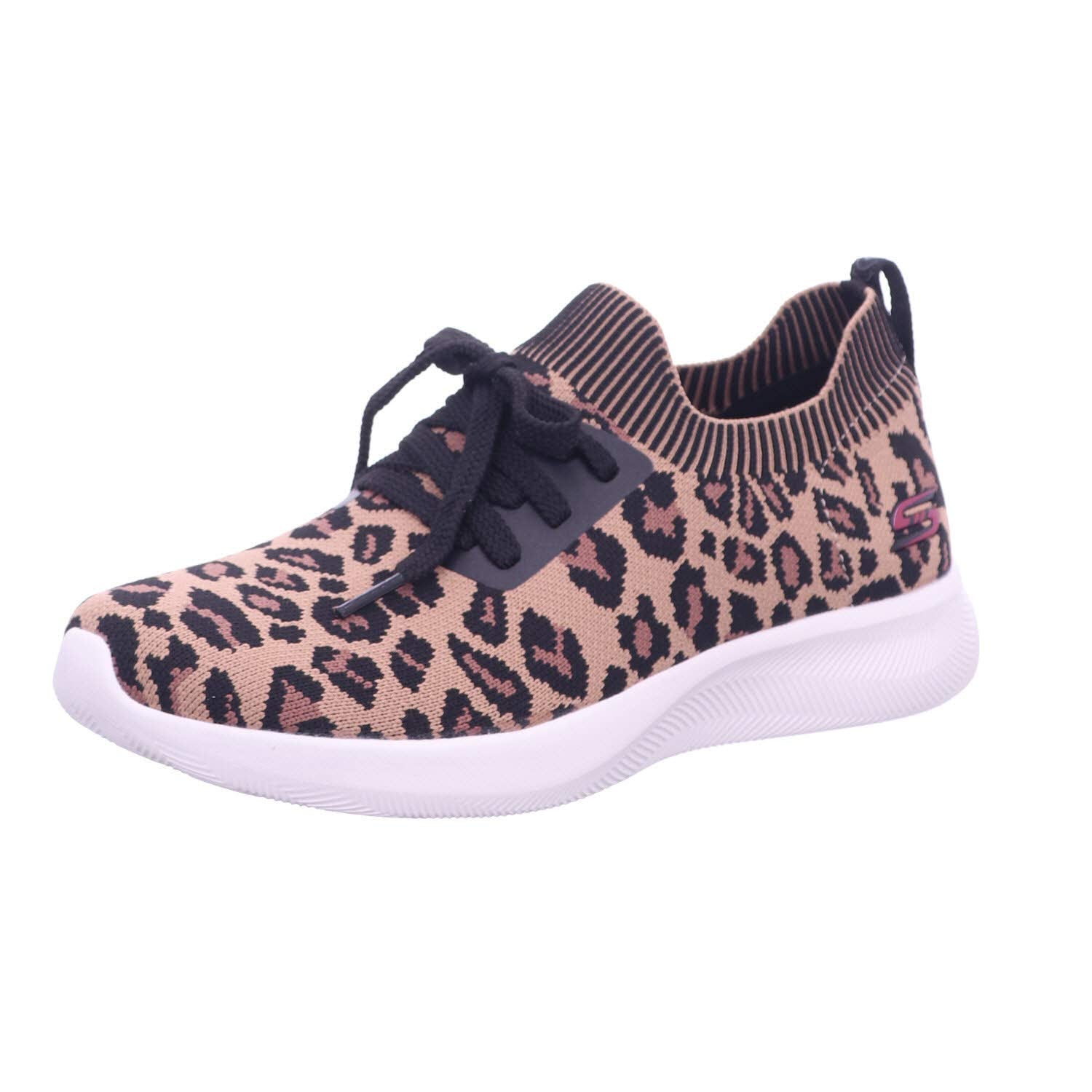 Skechers Bobs Sport Squad 2 - Troop Tiger Shoe, Leopard, 5.5 M US
