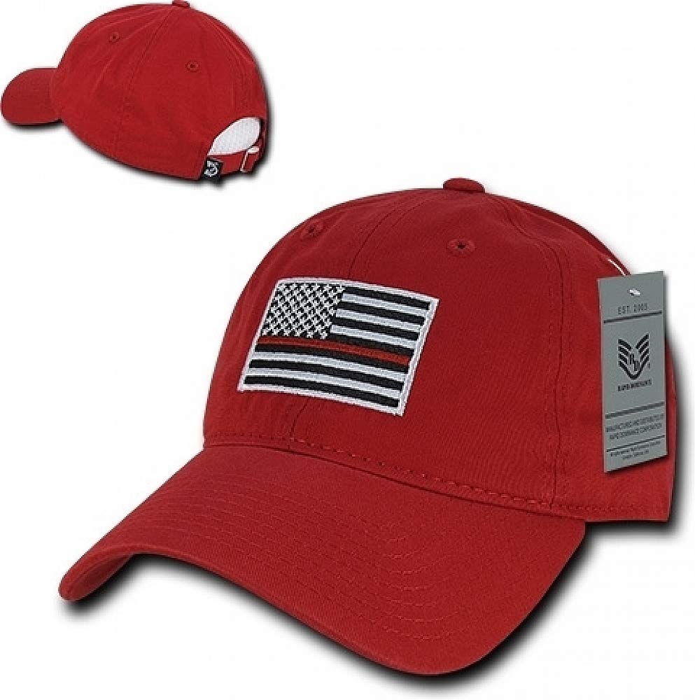 Relaxed Graphic Cap,Thin Red Line, Red