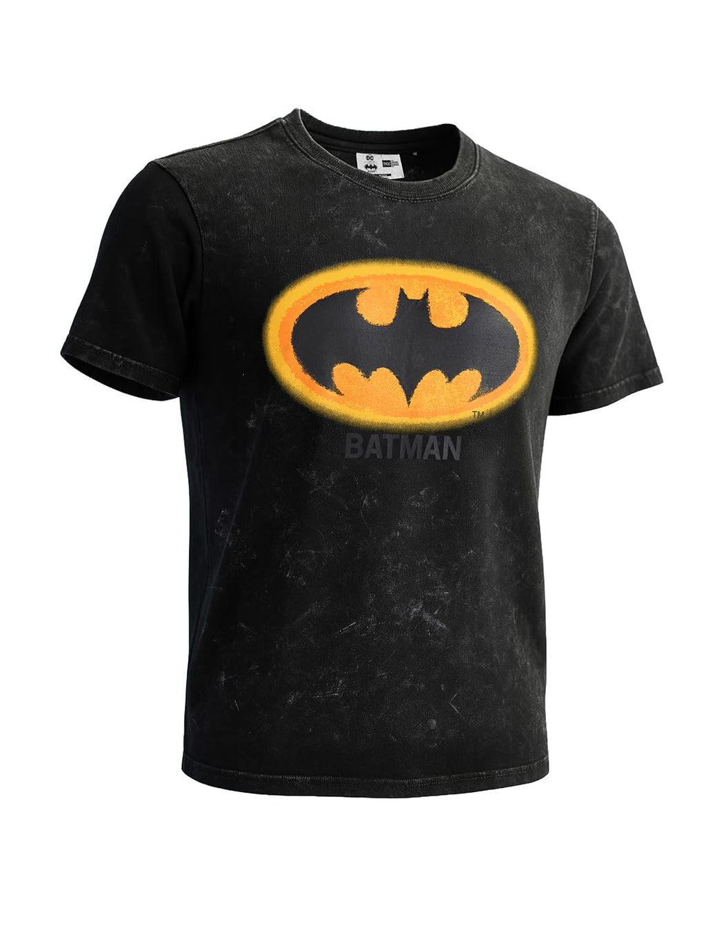 The Indian Garage Co Mens Boxy Half Sleeves Batman Crew Neck T-Shirt