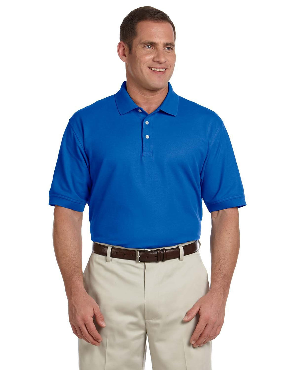Mens Pima Piqu Short-Sleeve Polo - WHITE - XS(D0102H76UET)