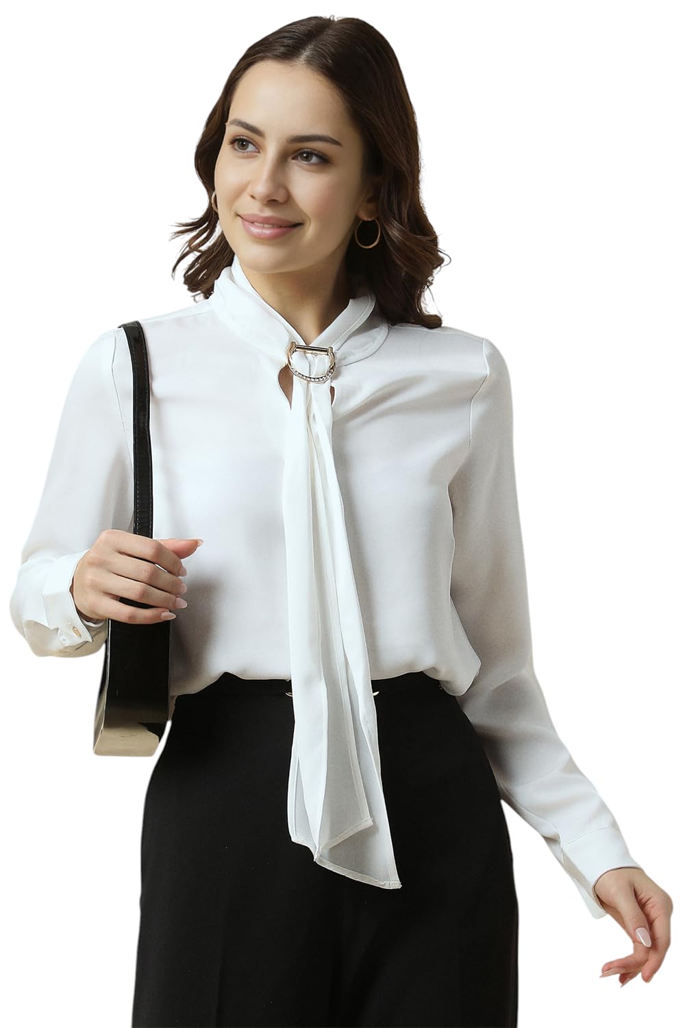 Allen Solly Women Solid Formal Button-Down Shirt