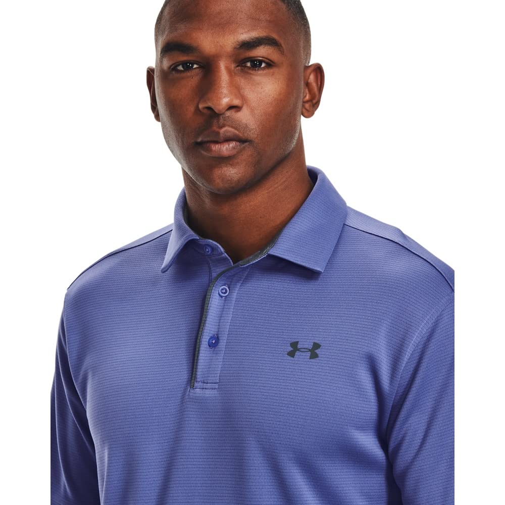 Under Armour Men's Tech Golf Polo, Starlight (561)/Pitch Gray, Medium