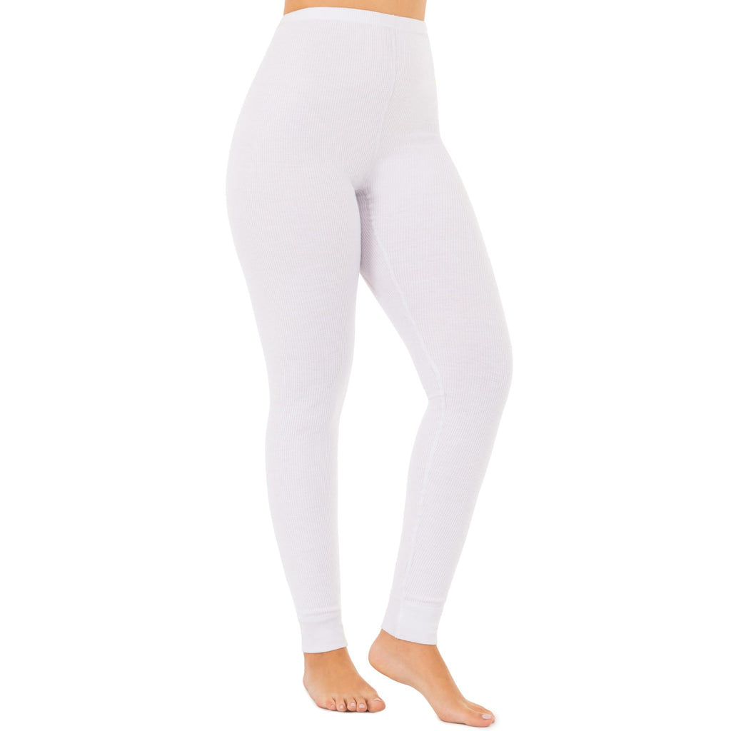 Fruit of the Loom Women's Micro Waffle Premium Thermal Set, White, 2X