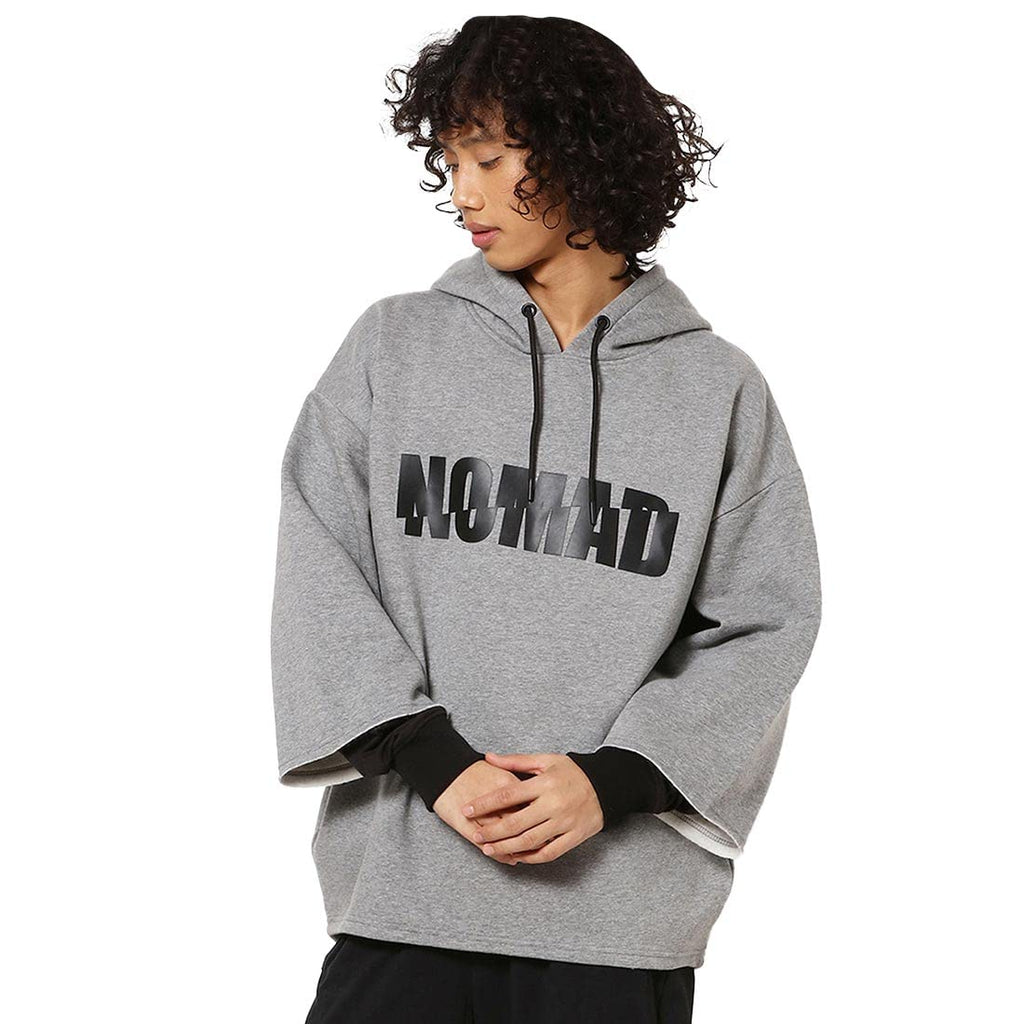 Bewakoof Mens Grey No Mad Typography Super Loose Fit Sweatshirt