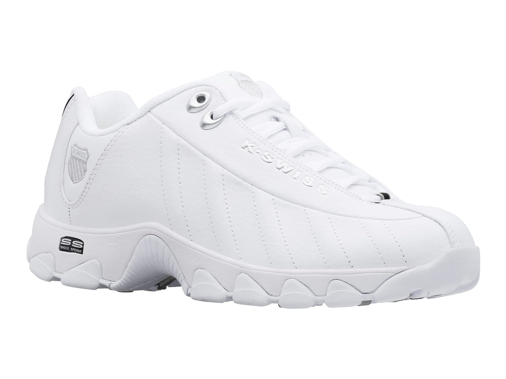 K-Swiss Men's ST329 CMF Sneaker, White/Black/Silver, 12 XW