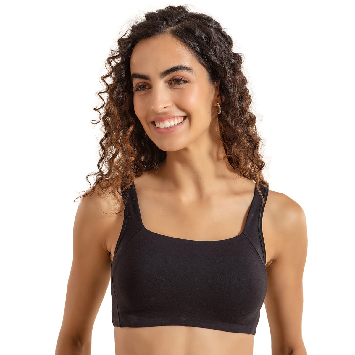 Nykd Trendy Square Neck Soft Cup Slip On Everyday Sports Bra For Women | Wireless | Full Coverage | Non Padded (Pack Of 2 Bra, N