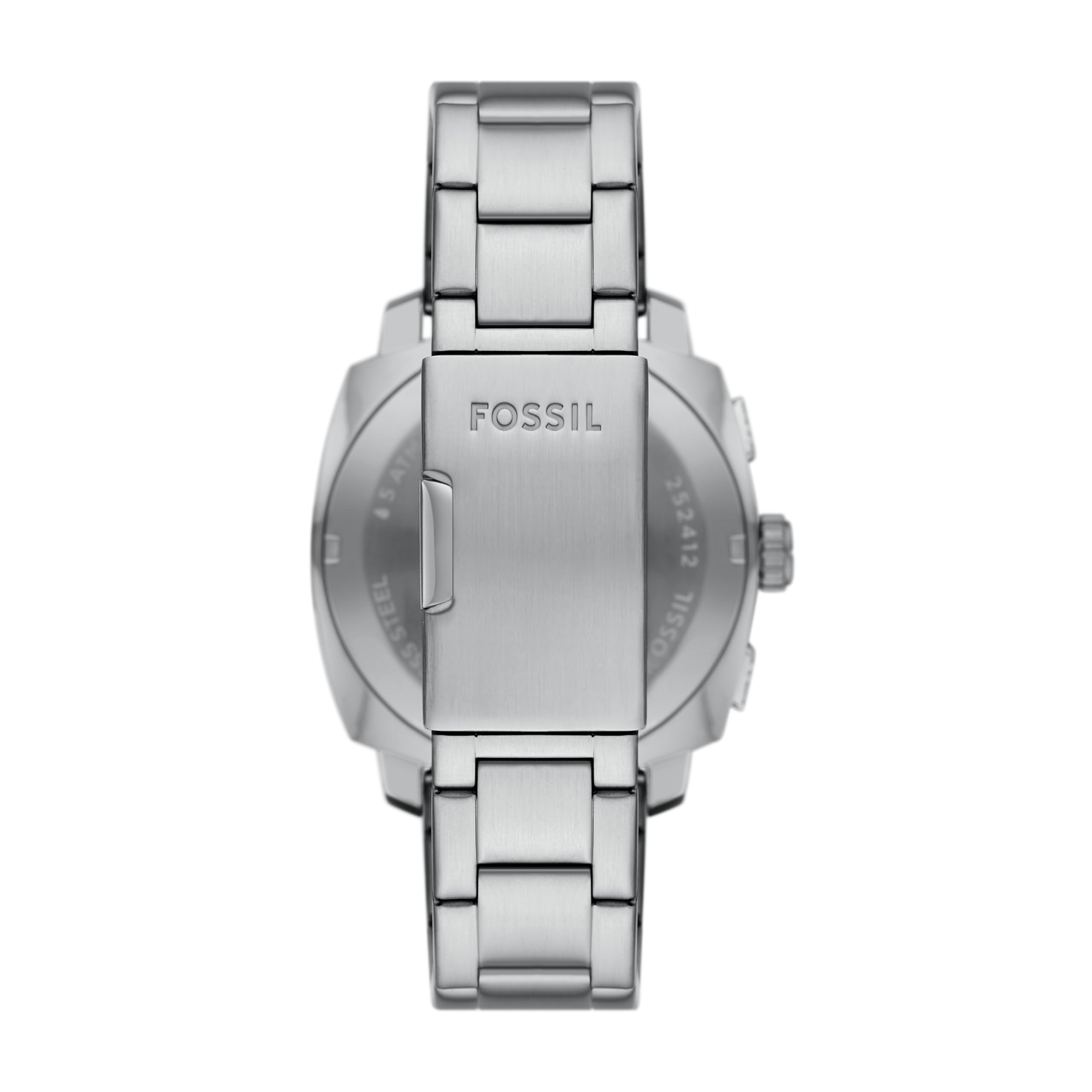 Fossil Men's Machine Chronograph Stainless Steel Watch, Silver/Black