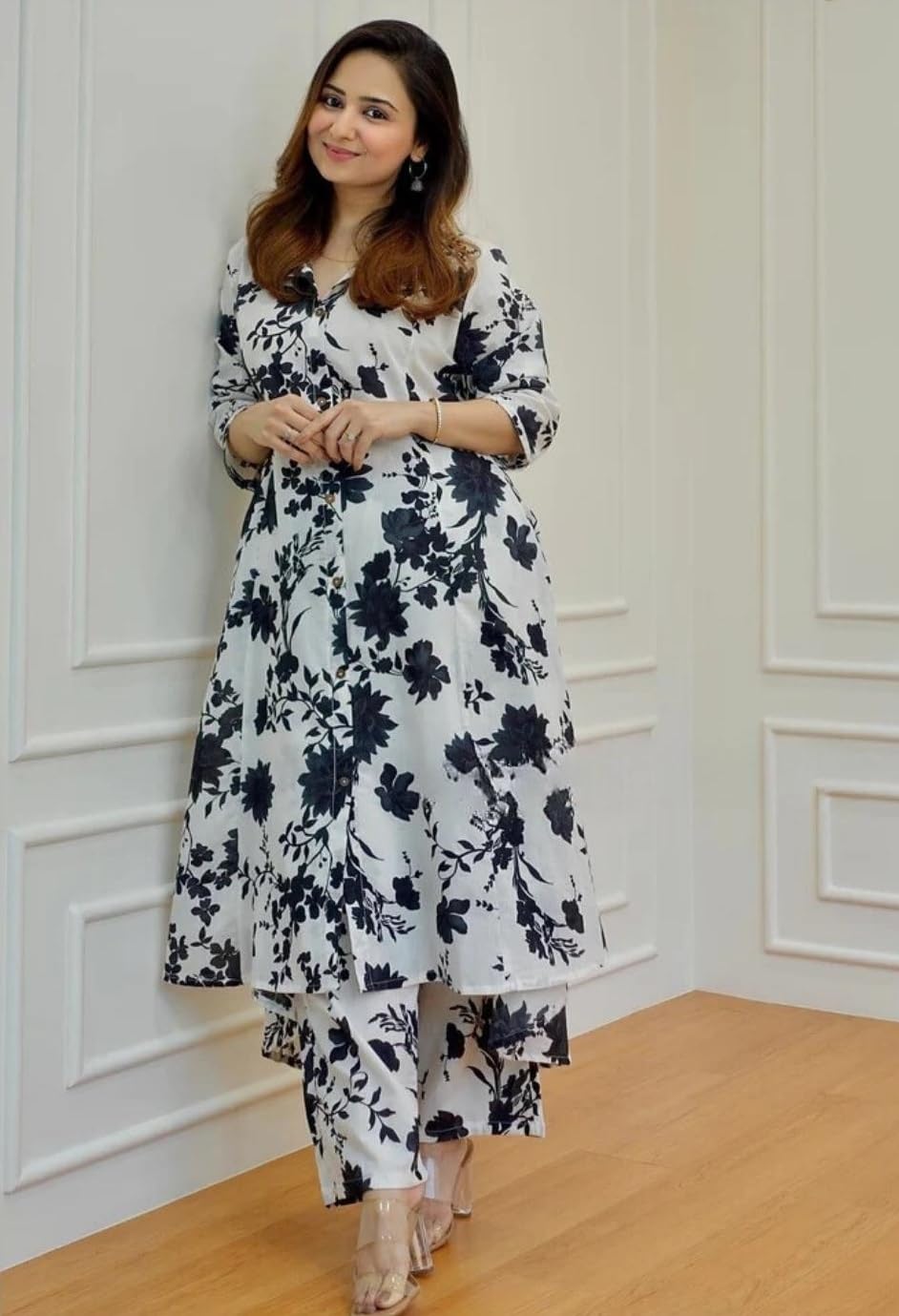 Leriya Fashion Women Rayon Blend Ethnic Wear Formal Kurta Co-Ord Set