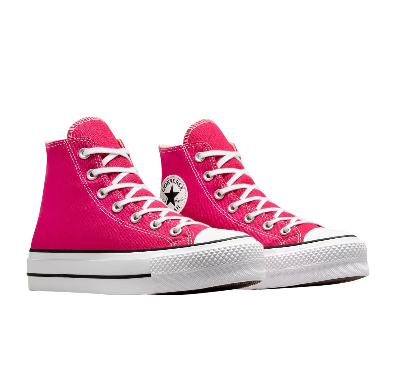 Converse Women's Chuck Taylor All Star Lift Platform Sneakers, Cerise Pink/White/Black, 7.5 Medium US