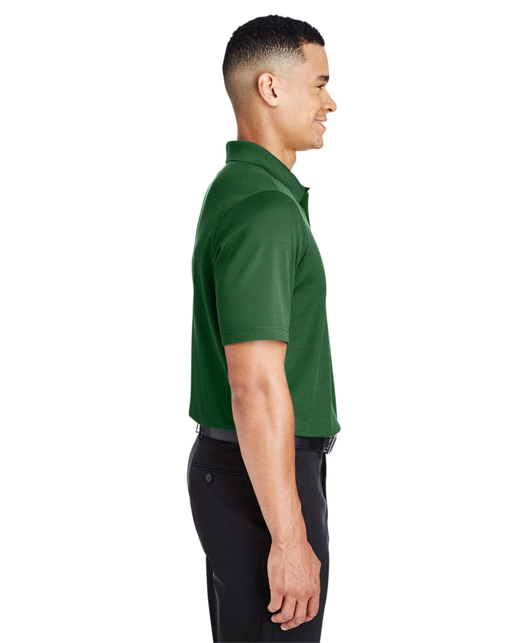 crownLux PerformanceMens Plaited Polo - gRAPHITE - 2XL(D0102H7NS88)