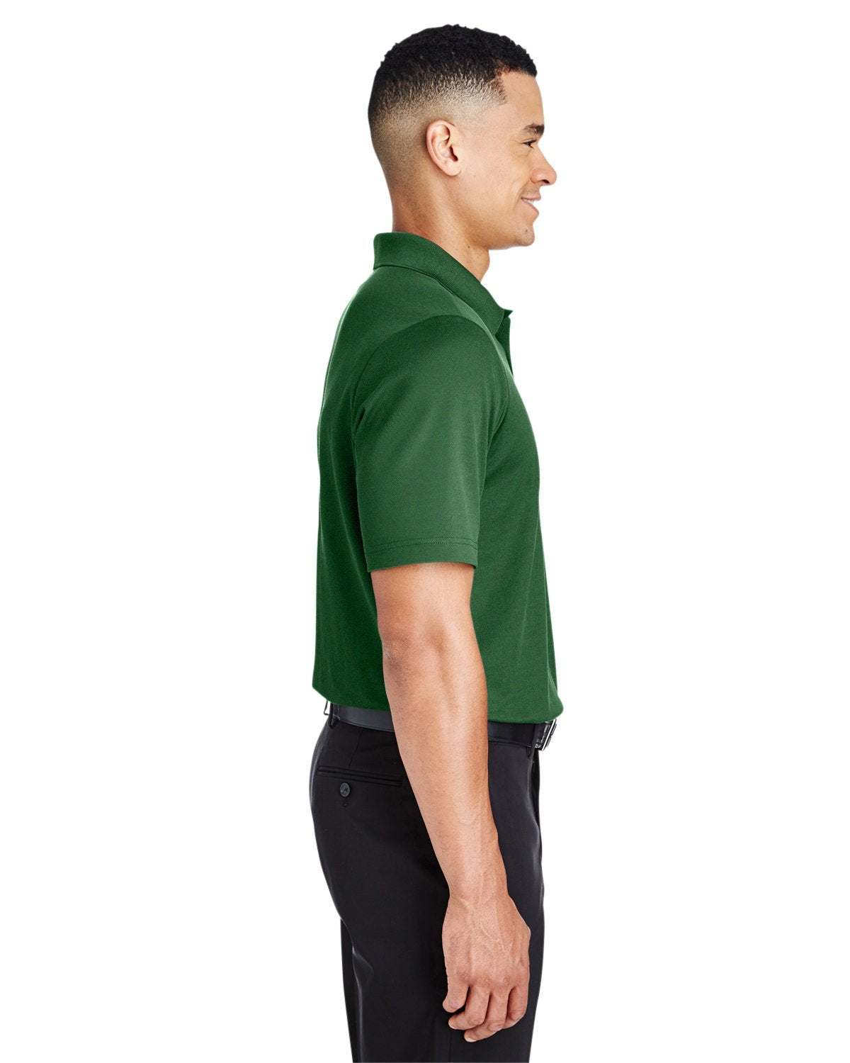 crownLux PerformanceMens Plaited Polo - gRAPHITE - 2XL(D0102H7NSKJ)
