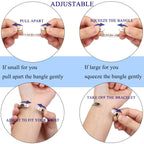 Btysun Bracelets for Women Inspirational Gifts for Teenage Best Friend Bracelets Women Gifts for Christmas Mantra Quotes Engrave