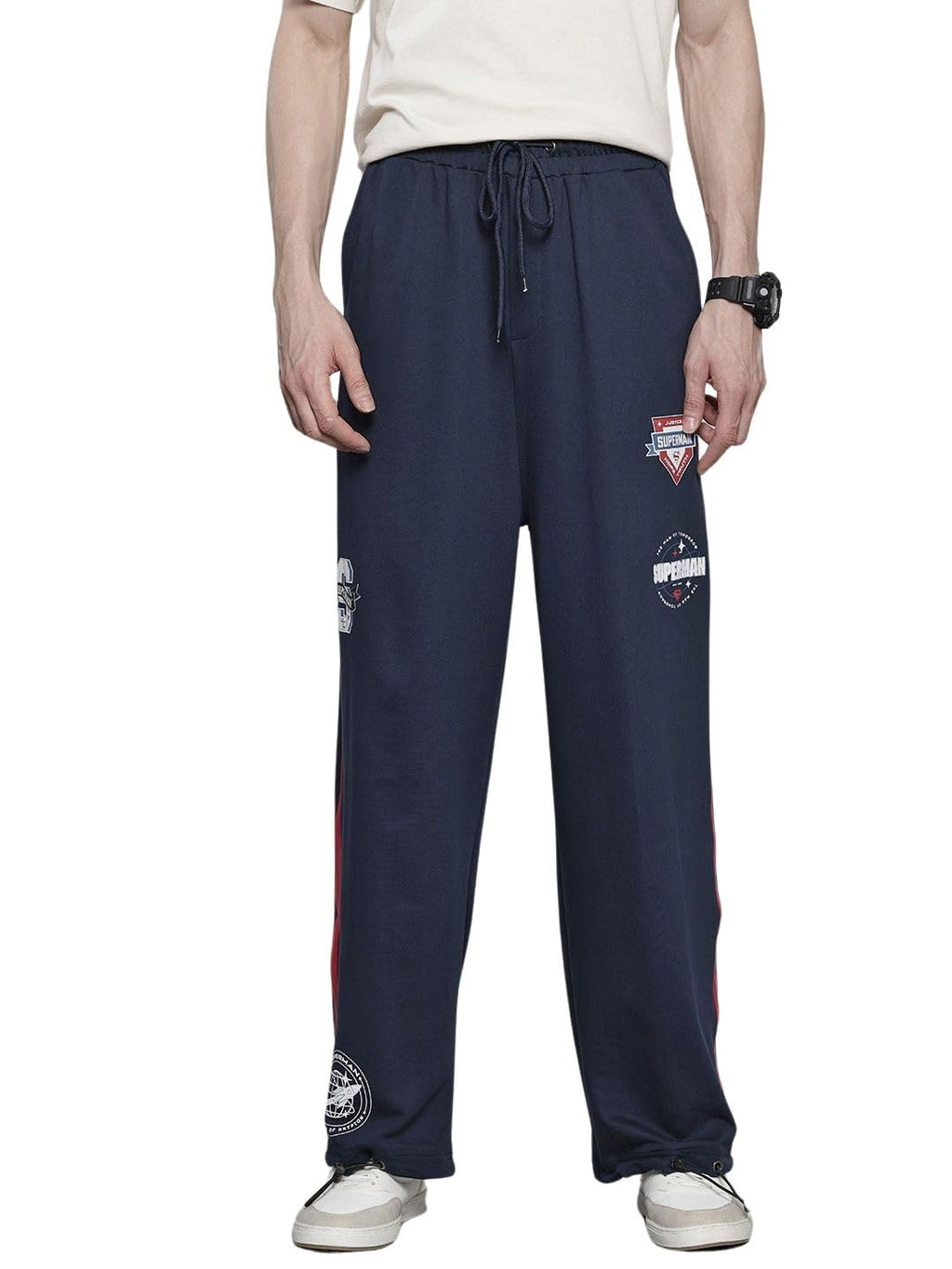 The Indian Garage Co Mens Warner Bros. Collection Loose Fit Superman Joggers