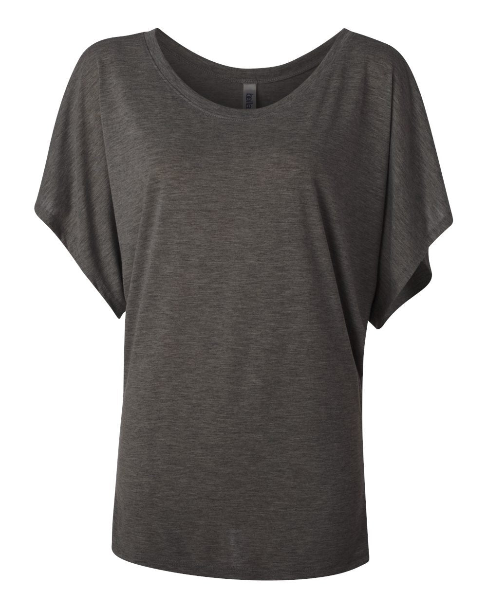 Ladies Flowy Draped Sleeve Dolman T-Shirt - BLAcK - S(D0102H7WH9X)