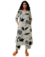 ANNI DESIGNER Womens Rayon Blend Straight Printed Kurta with Pant (ANAAR-BEIGE_L_Beige_Large)