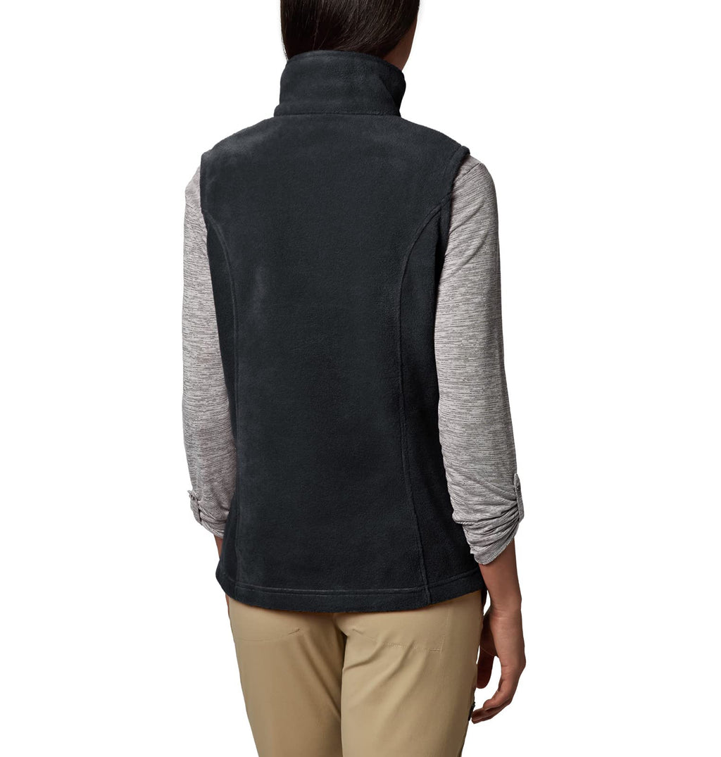 columbia Womens Benton Springs Vest, Black, 1X Plus