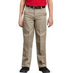 Dickies Boy's Little Flex Waist Flat Front Pants, Desert Sand, 7