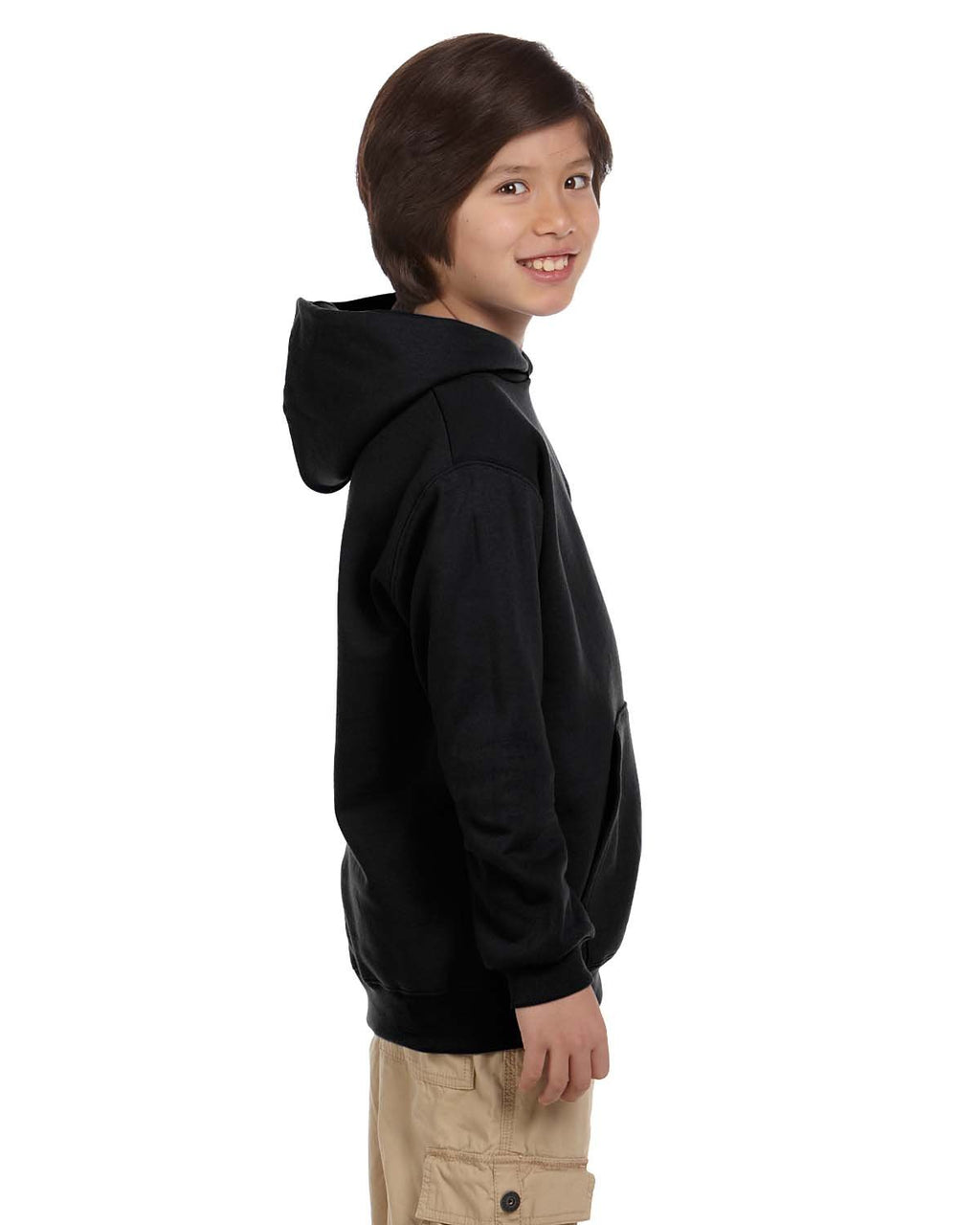 Youth Powerblend Pullover Hooded Sweatshirt - BLAcK - S(D0102HI3FA7)