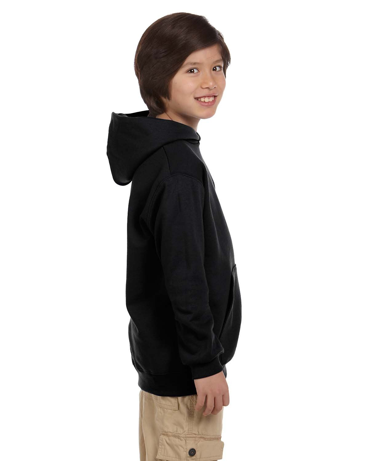 Youth Powerblend Pullover Hooded Sweatshirt - BLAcK - S(D0102HI3FA7)