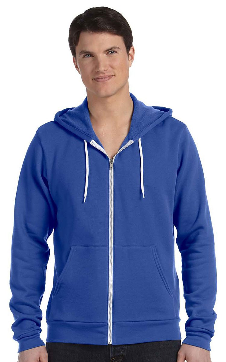 Unisex Sponge Fleece Full-Zip Hooded Sweatshirt - ASPHALT - 2XL(D0102H7WM88)