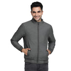 Turtle Men Nylon Solid Regular Fit Full Sleeve Grey Windcheater Jacket