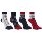 Bonjour Ankle Length Woolen Thumb Socks For Women- Pack of 4
