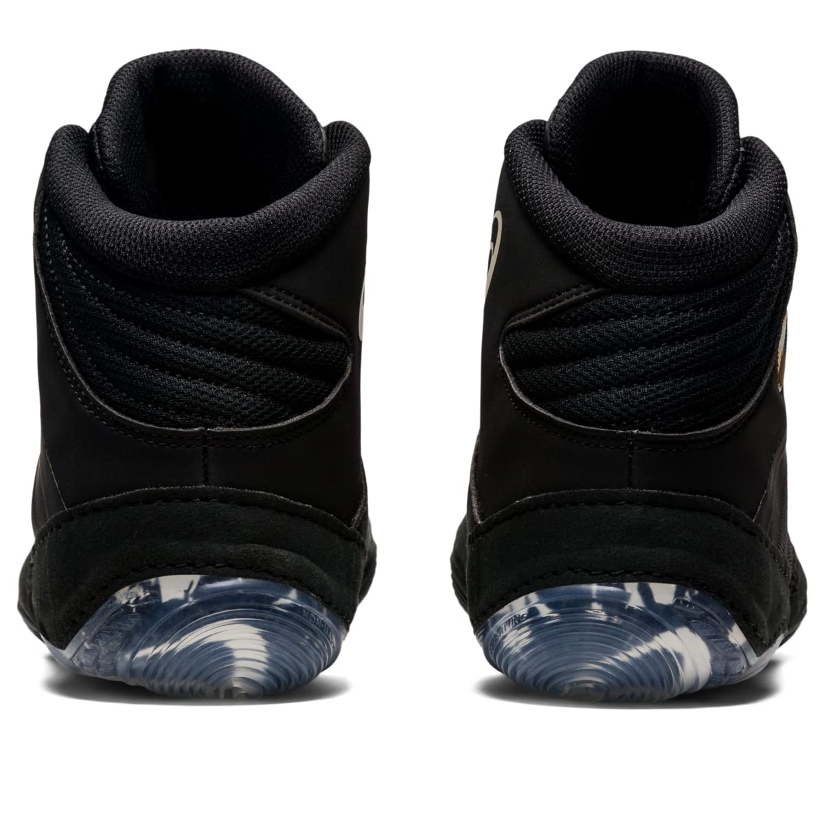 ASICS Men's Split Elite Wrestling Shoes, 9.5, Black/Pure Gold