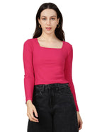 Fyltr WomenS Solid Regular Fit T Shirt (Fylss25Wkt-1002_Fuschia