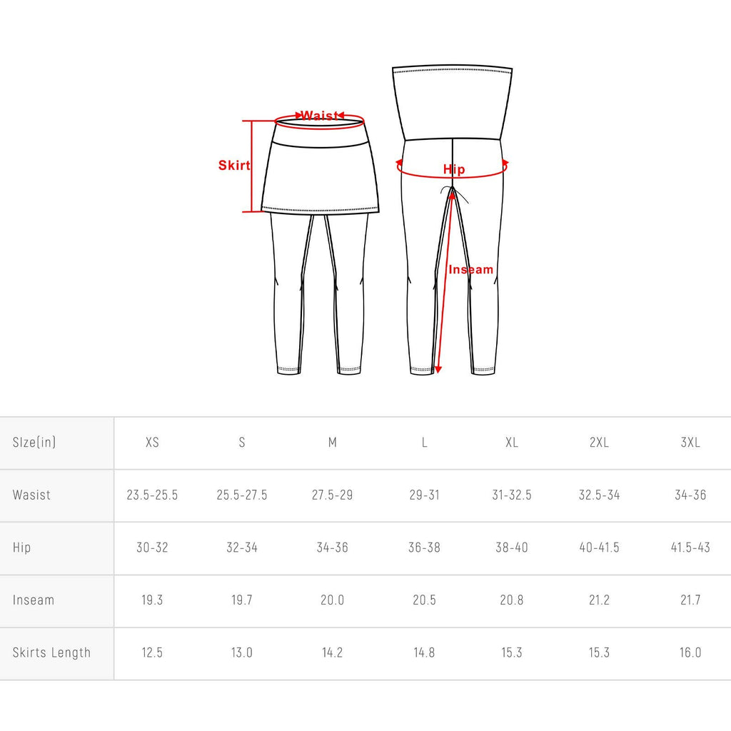 ANIVIVO Skirted Legging for Women, Yoga Legging with Skirts &Women Tennis Leggings Clothes(Black,M)