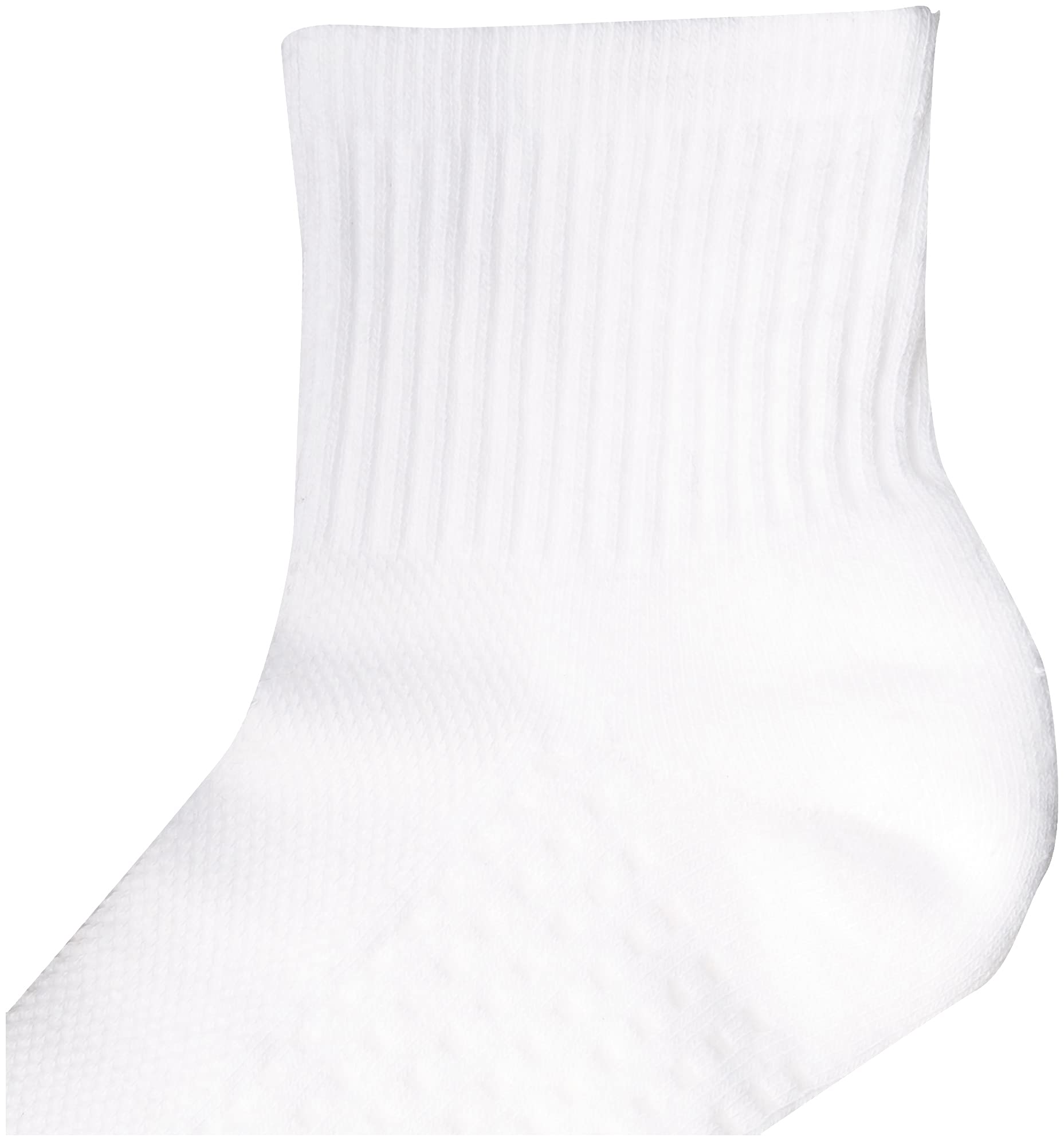 HUE womens Hue Women's Air Cushion Mini Crew Sport Socks, 3 Pair Pack casual socks, White, One Size US
