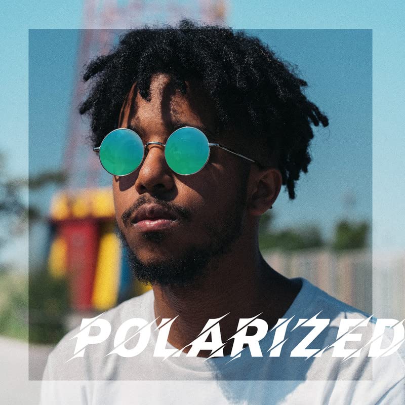 Joopin Polarized Round Sunglasses Circle Hippie Sun Glasses UV400 Teashade Shades for Women Men Sunnies Halloween Costume