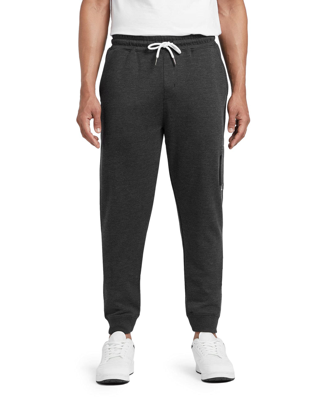 XYXX Mens Cotton Modal Joggers - Relaxed Fit, Antimicrobial, High Stretch, Sweat Absorbent Solid Ace Loungewear with Zippered P